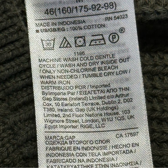 Gap women’s size medium cable‎ knit turtleneck sweater, long sleeve olive green - Picture 7 of 10